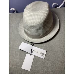 Boys Brooks Brothers Khaki Houndstooth Fedora Style Hat New With Tag Sm Italy